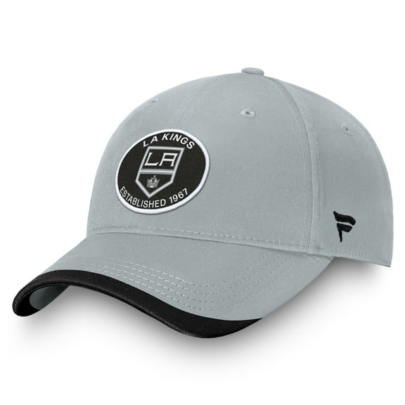 Men's Fanatics Silver Los Angeles Kings Fundament Adjustable Hat