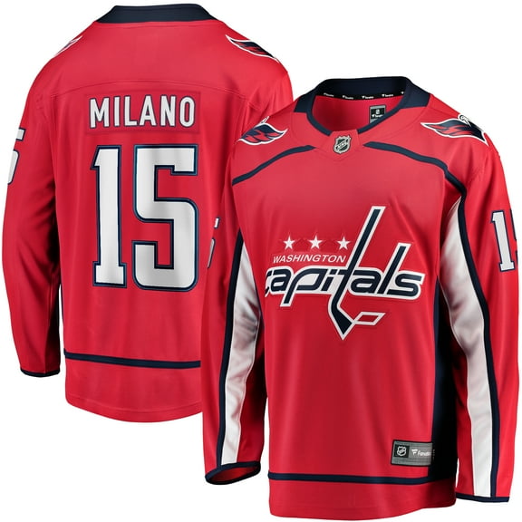 Men's Fanatics Sonny Milano Red Washington Capitals Home Breakaway Jersey