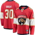 thumbnail image 1 of Men's Fanatics Spencer Knight Red Florida Panthers Home Breakaway Replica Jersey, 1 of 3