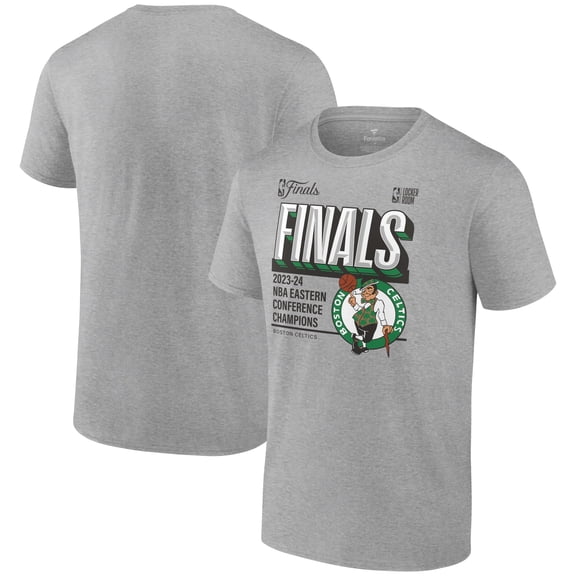 Men's Fanatics Steel Boston Celtics 2024 Eastern Conference Champions Locker Room Post Up Move T-Shirt