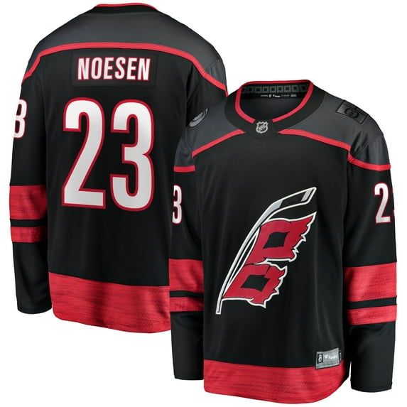 Men's Fanatics Stefan Noesen Black Carolina Hurricanes Home Breakaway Player Jersey