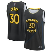 Men's Fanatics Stephen Curry Black Golden State Warriors Fast Break Replica Player Jersey - Statement Edition