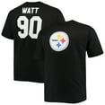 thumbnail image 1 of Men's Fanatics T.J. Watt Black Pittsburgh Steelers Big & Tall Player Name & Number T-Shirt, 1 of 3