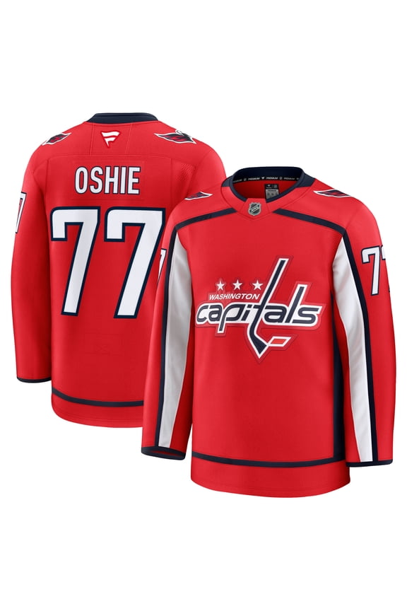 Men's Fanatics TJ Oshie Red Washington Capitals Home Premium Jersey
