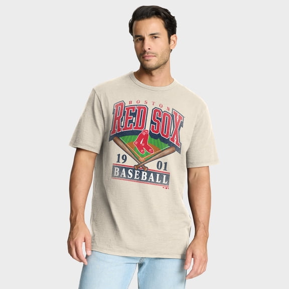 Men's Fanatics Tan Boston Red Sox Stadium Slub T-Shirt