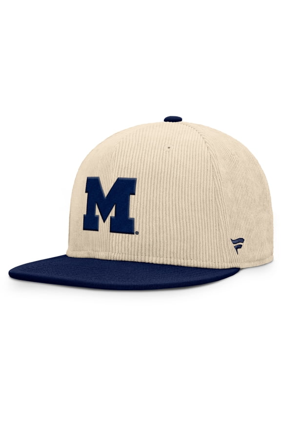 Men's Fanatics Tan Michigan Wolverines Catcher Snapback Hat