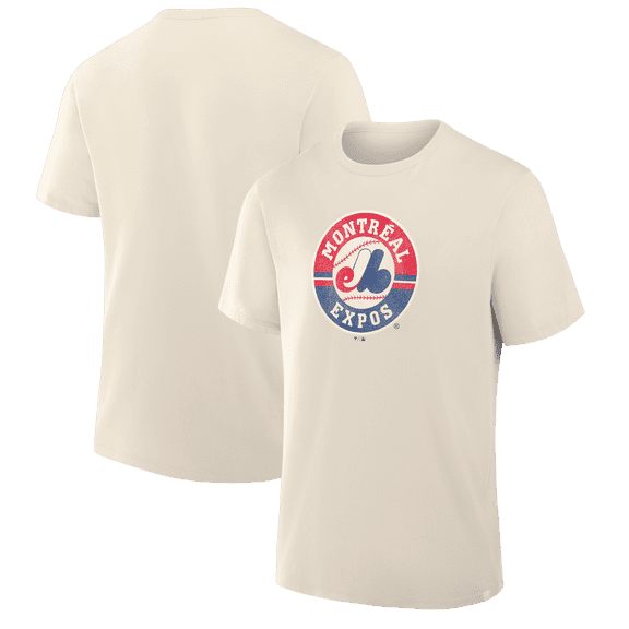 Men's Fanatics Tan Montreal Expos Alt Logo Legacy T-Shirt