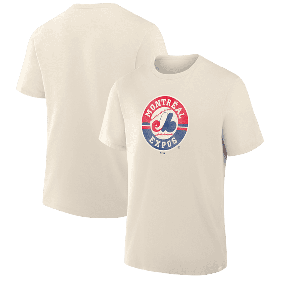 Men's Fanatics Tan Montreal Expos Alternate Logo Legacy T-Shirt