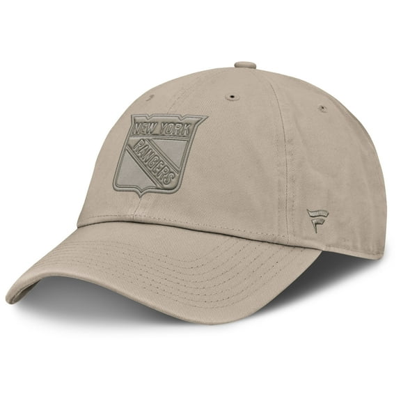 Men's Fanatics Tan New York Rangers Authentic Pro Road Adjustable Hat