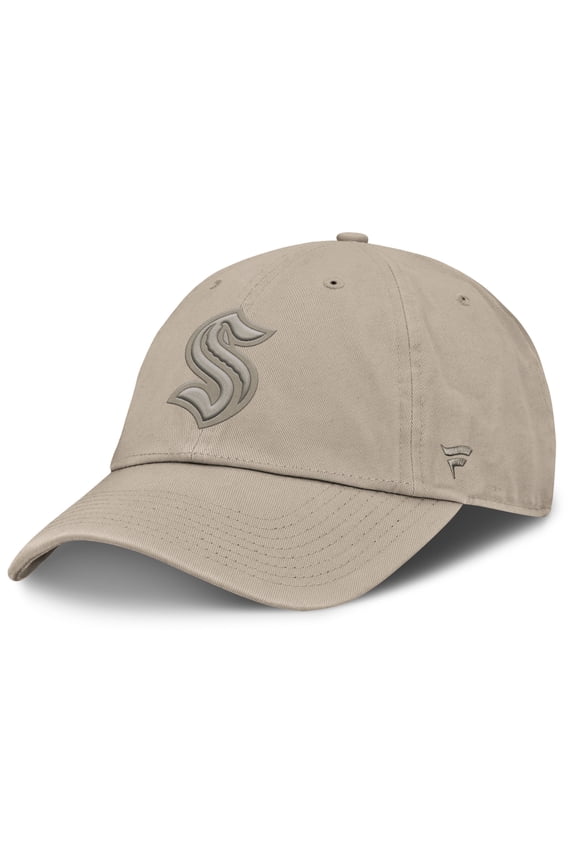 Men's Fanatics Tan Seattle Kraken Authentic Pro Road Adjustable Hat