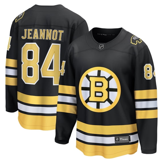 Men's Fanatics Tanner Jeannot Black Boston Bruins Home Breakaway Player Jersey