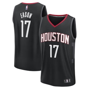 Men's Fanatics Tari Eason Black Houston Rockets Fast Break Replica Player Jersey - Statement Edition