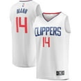thumbnail image 1 of Men's Fanatics Terance Mann White LA Clippers Fast Break Player Jersey - Association Edition, 1 of 3