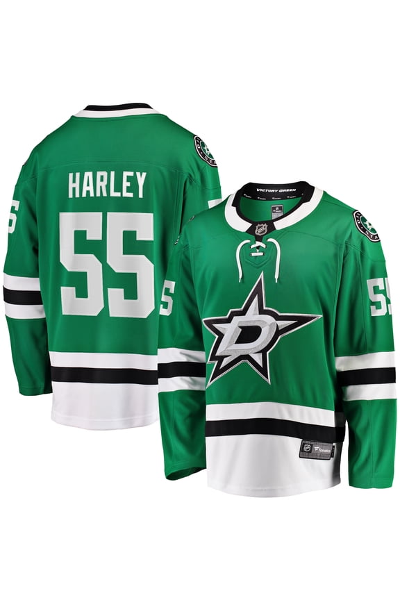 Men's Fanatics Thomas Harley Kelly Green Dallas Stars Home Premier Breakaway Player Jersey