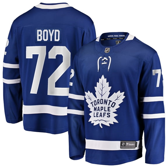 Men's Fanatics Travis Boyd Blue Toronto Maple Leafs Home Breakaway Jersey