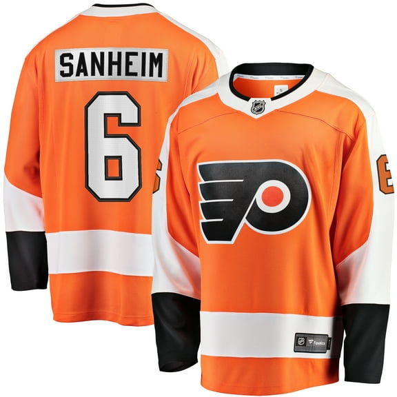 Men's Fanatics Travis Sanheim Orange Philadelphia Flyers Breakaway Jersey