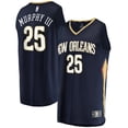 thumbnail image 1 of Men's Fanatics Trey Murphy III Navy New Orleans Pelicans Fast Break Replica Jersey - Icon Edition, 1 of 3