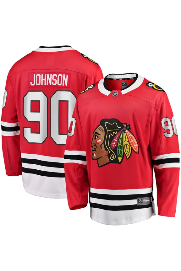 Men's Fanatics Tyler Johnson Red Chicago Blackhawks Home Team Breakaway Player Jersey