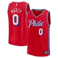 thumbnail image 1 of Men's Fanatics Tyrese Maxey Red Philadelphia 76ers Fast Break Replica Player Jersey - Statement Edition, 1 of 3
