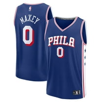 Men's Fanatics Tyrese Maxey Royal Philadelphia 76ers Fast Break Replica Player Jersey - Icon Edition