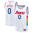thumbnail image 1 of Men's Fanatics Tyrese Maxey White Philadelphia 76ers 2024/25 Fast Break Player Jersey - City Edition, 1 of 3