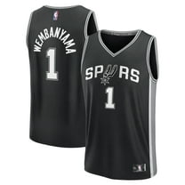 Men's Fanatics Victor Wembanyama Black San Antonio Spurs Fast Break Replica Player Jersey - Icon Edition