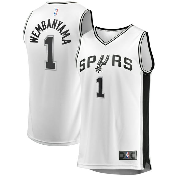 Men's Fanatics Victor Wembanyama White San Antonio Spurs Fast Break Replica Player Jersey - Association Edition