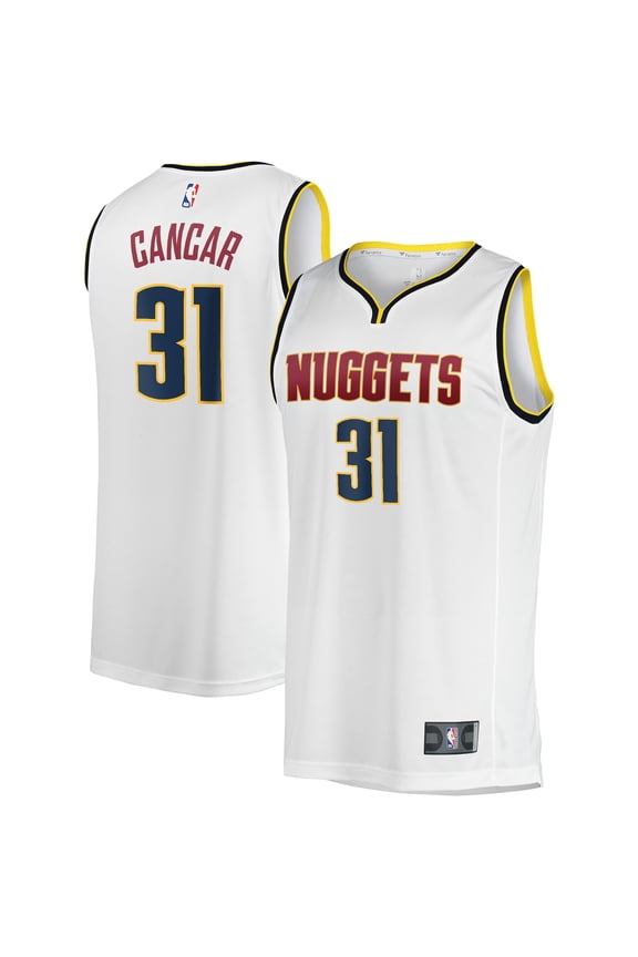 Men's Fanatics Vlatko Cancar White Denver Nuggets Fast Break Player Jersey - Association Edition