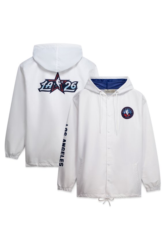 Men's Fanatics  White 2026 NBA All-Star Game Full-Snap Hooded Jacket