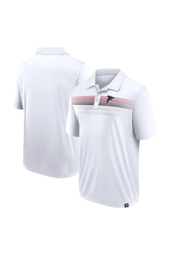 Men's Fanatics White Atlanta Falcons Victory For Us Interlock Polo