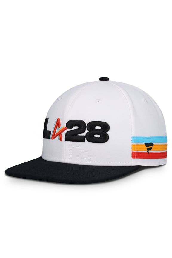 Men's Fanatics White/Black LA28 Summer Olympics Batters Box Snapback Hat