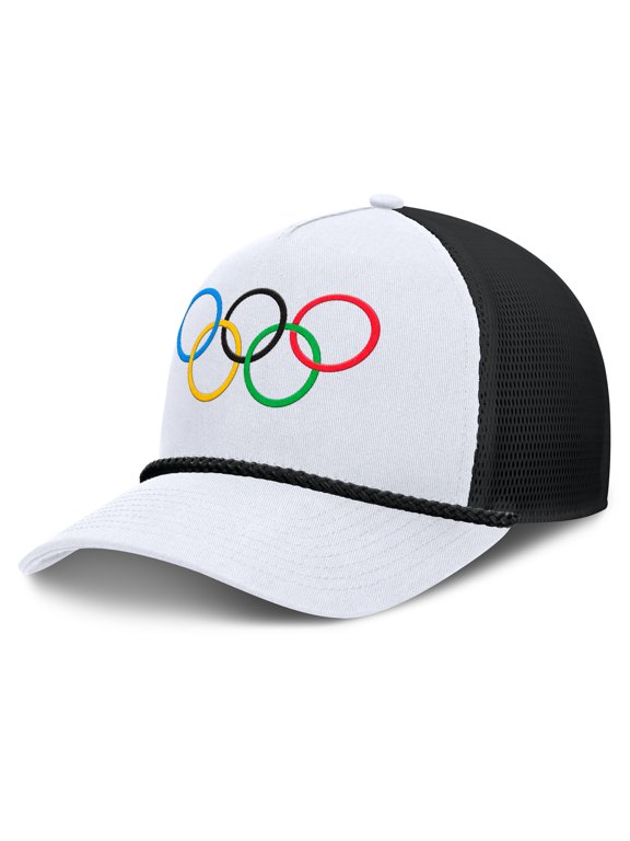 Men's Fanatics White/Black Olympic Games Scout 2 Adjustable Hat