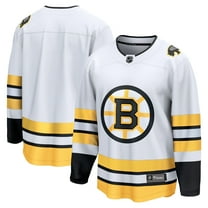 Men's Fanatics  White Boston Bruins Away Breakaway Jersey