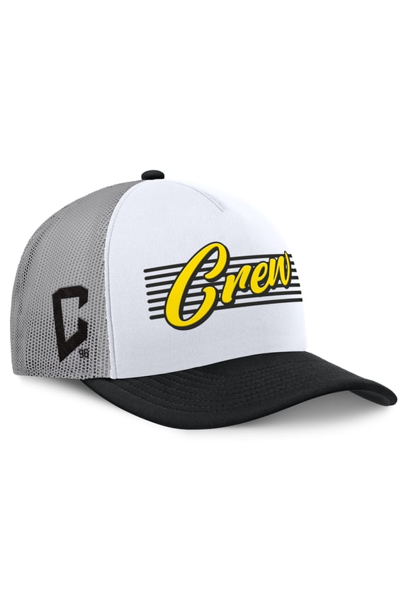 Men's Fanatics White Columbus Crew On Deck A-Frame Trucker Adjustable Hat