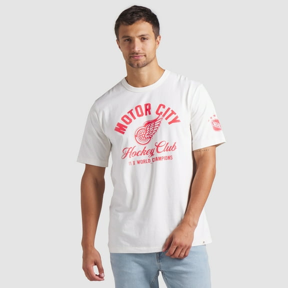 Men's Fanatics White Detroit Red Wings Decades Collection Timeless T-Shirt