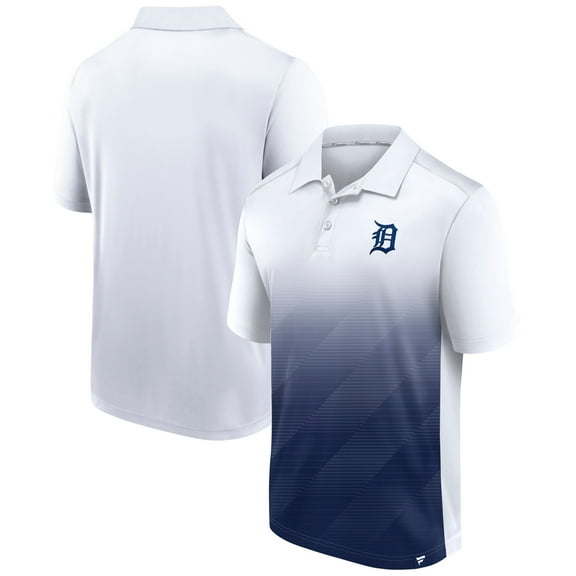 Men's Fanatics White Detroit Tigers Iconic Parameter Sublimated Polo