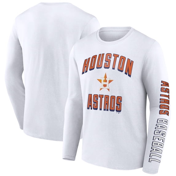 Men's-Fanatics White Houston Astros Long Sleeve T-Shirt