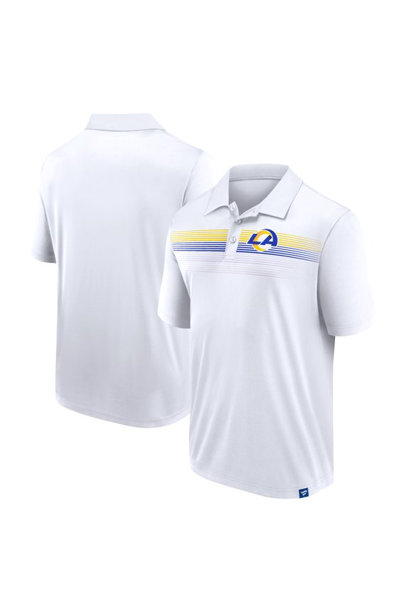 Men's Fanatics White Los Angeles Rams Big & Tall Sublimated Polo