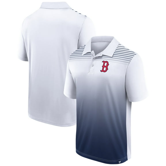 Men's Fanatics White/Navy Boston Red Sox Sandlot Game Polo