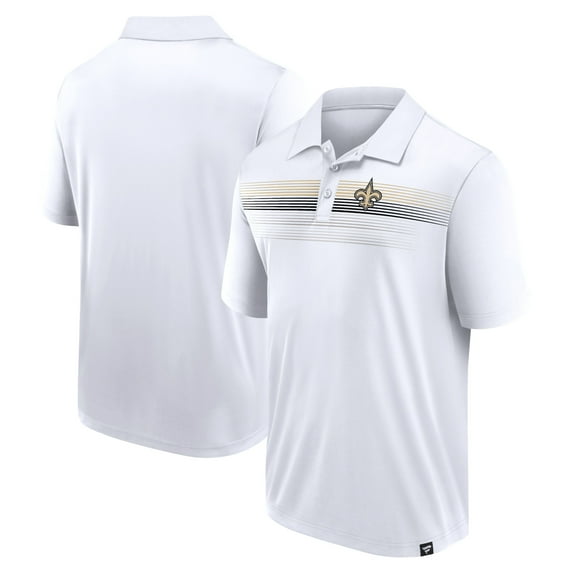 Men's Fanatics White New Orleans Saints Victory For Us Interlock Polo