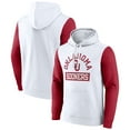 thumbnail image 1 of Men's Fanatics White Oklahoma Sooners Extra Point Color-Block Pullover Hoodie, 1 of 3