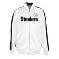 thumbnail image 1 of Men's Fanatics White Pittsburgh Steelers Big & Tall Tricot Full-Zip Track Jacket, 1 of 1