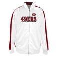 thumbnail image 1 of Men's Fanatics White San Francisco 49ers Big & Tall Tricot Full-Zip Track Jacket, 1 of 1