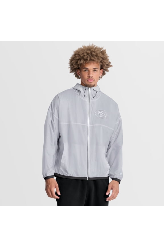 Men's Fanatics White San Francisco 49ers Type Play Down Full-Zip Jacket