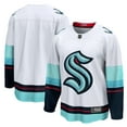 thumbnail image 1 of Men's Fanatics White Seattle Kraken Away Breakaway Jersey, 1 of 3