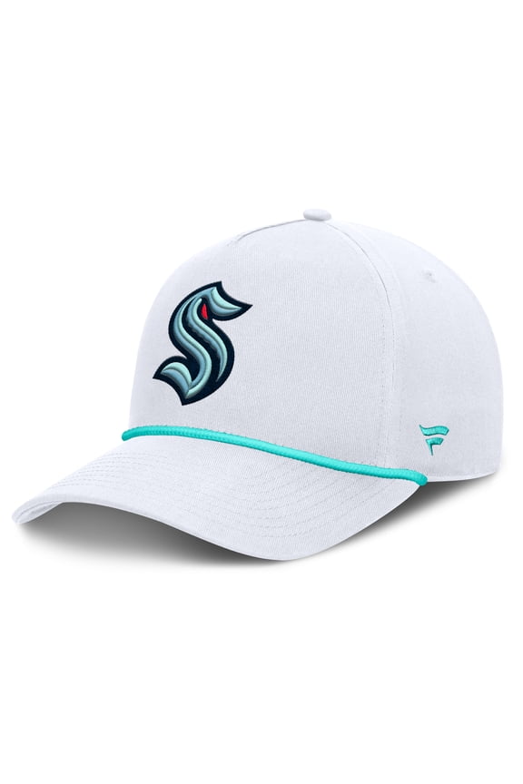 Men's Fanatics White Seattle Kraken Rope A-Frame Adjustable Hat
