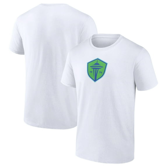 Men's Fanatics White Seattle Sounders FC Primary Logo T-Shirt
