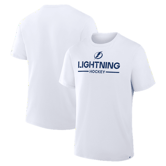 Men's Fanatics White Tampa Bay Lightning Authentic Pro Primary T-Shirt