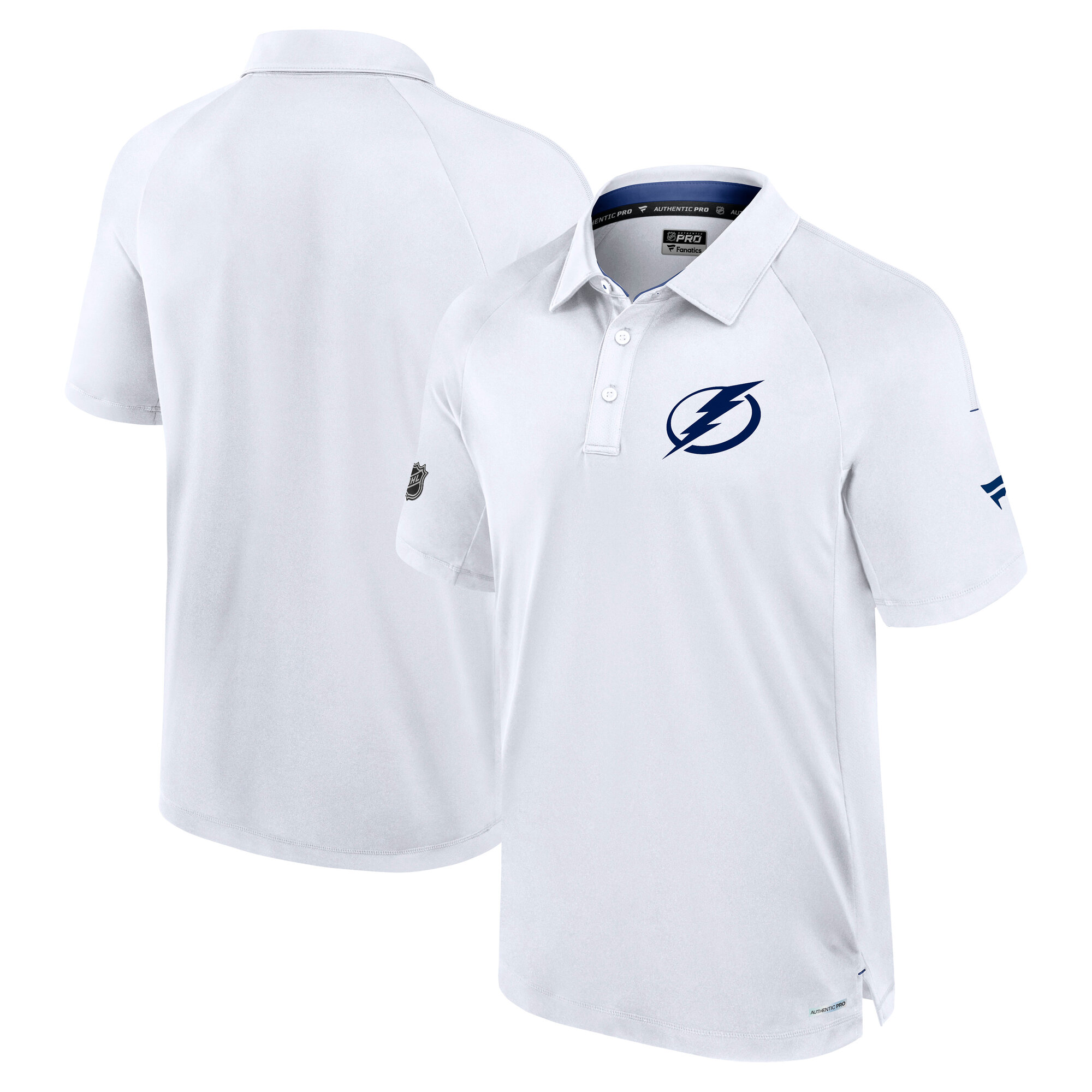 Men's Fanatics  White Tampa Bay Lightning Authentic Pro Rink Polo