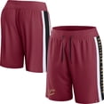 thumbnail image 1 of Men's Fanatics Wine Cleveland Cavaliers Referee Iconic Team Mesh Shorts, 1 of 3